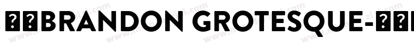 字体BRANDON GROTESQUE字体转换
